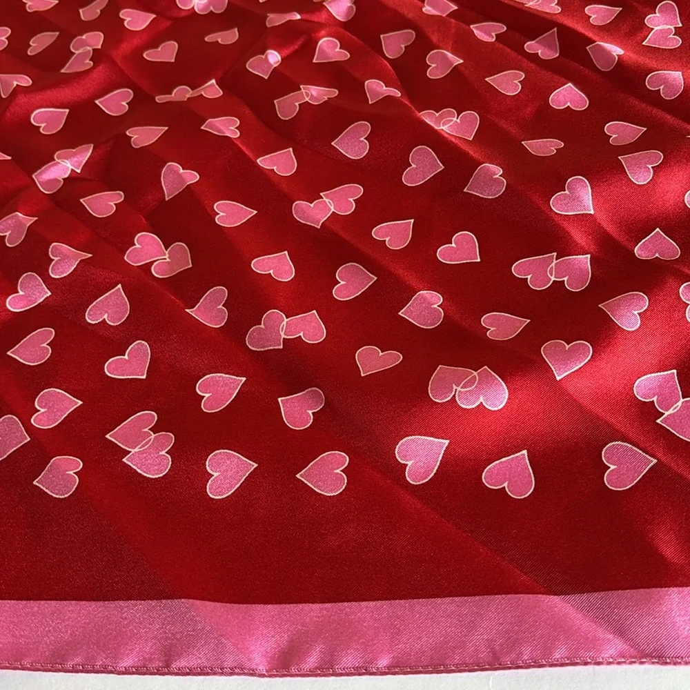 Kate Spade Heart links silk square scarf